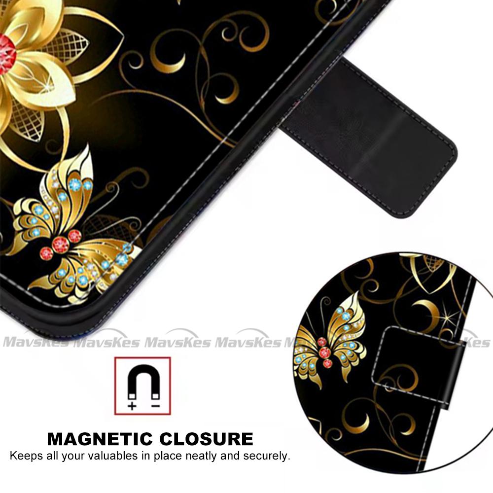 For Samsung Galaxy S25 Ultra Case Leather Wallet Flip Case For Samsung S25 Ultra Case SM-S938B Back Cover Printed Coque Fundas