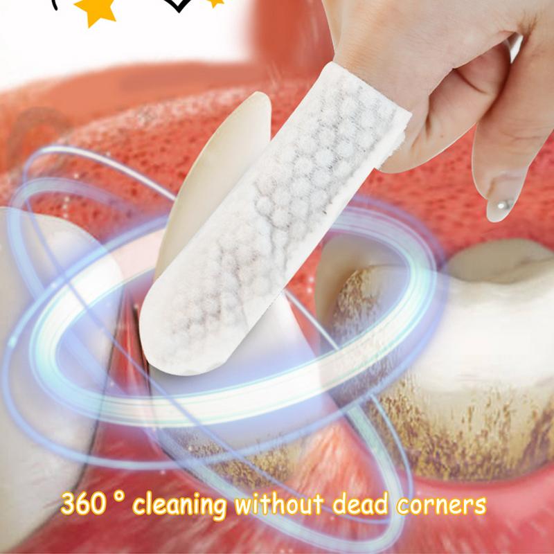 Wipes For Dogs Teeth Effective Dog Teeth Cleaning Pads Dog Teeth Cleaning Kit Portable Dog Teeth Cleaning Finger Mitt Dog Finger