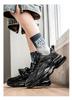 Spring 2026 Men's Breathable Mesh Sports Casual Shoes - Trendy Thick Sole for Junior High School Students & Dad