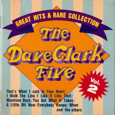 CD DAVE CLARK FIVE - Great Hits & Rare Collection Vol. 2 AZ4002 Face A Disque C 1992 Japon ObiRock Occasion