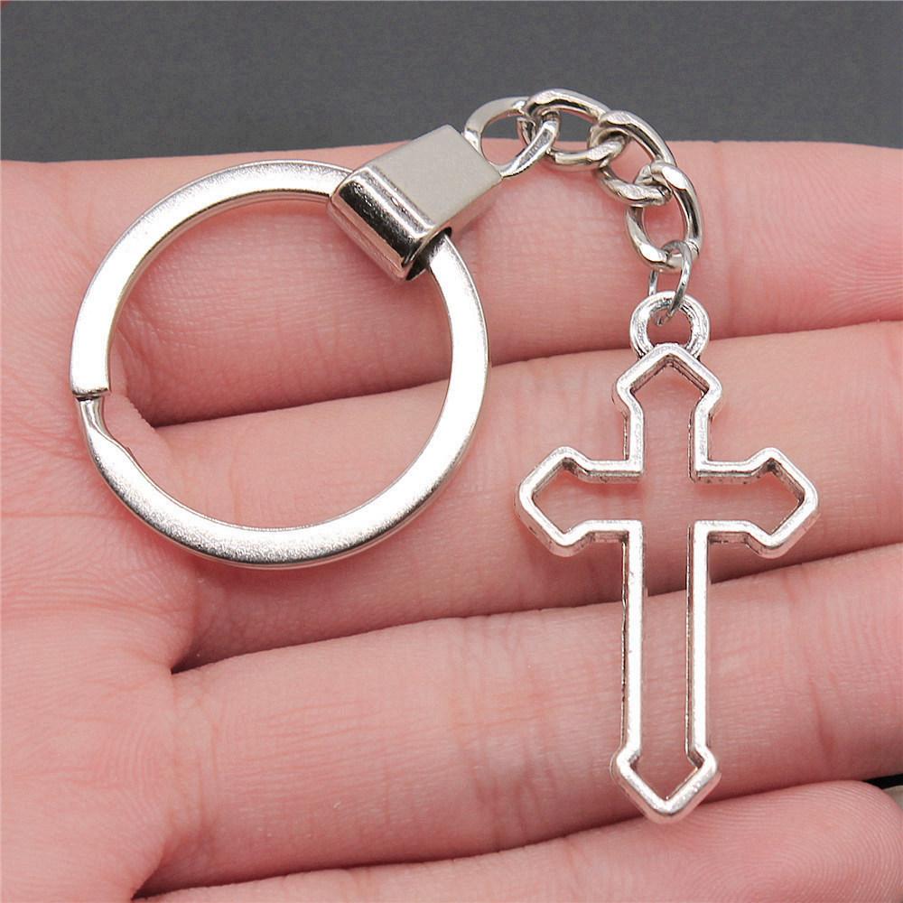 30mm Keychains Bat Cross Skull Vintage Jewelry Supplies QY006