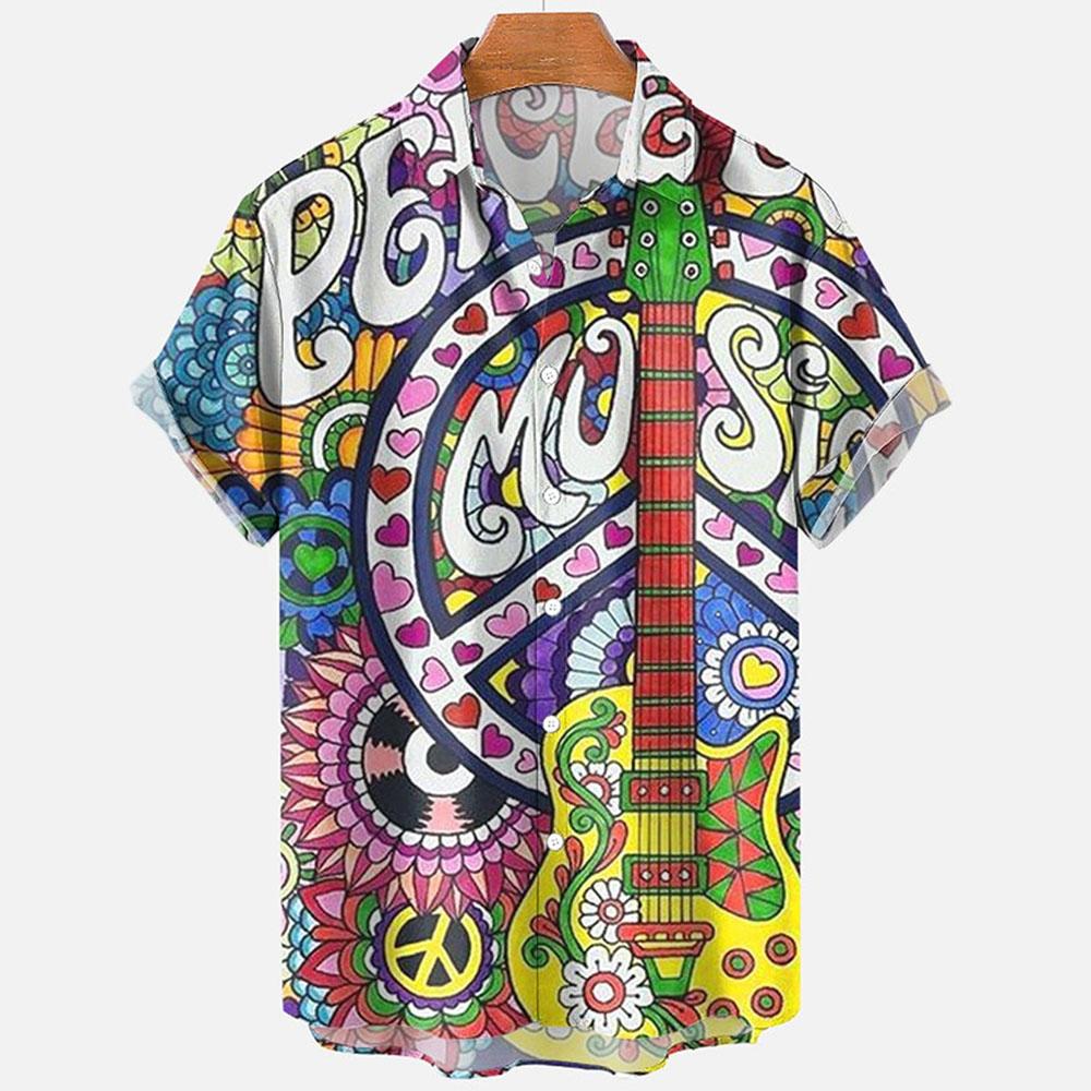 Hawaiian Shirts For Men Fashion Comfortable Unisex Short Sleeve Tops Beach Travel Surf Casual Oversized Men's