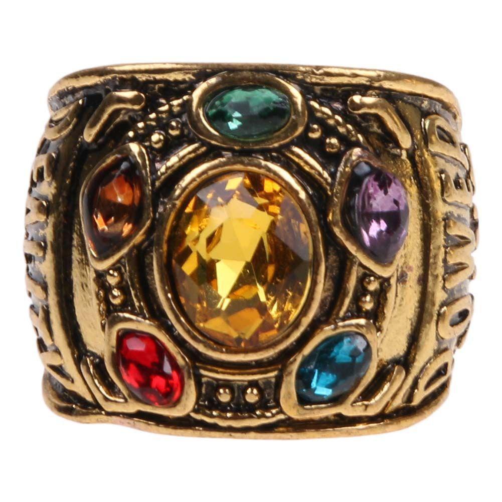 

The Avengers Infinity War Thanos Power Ring Infinity Gauntlet Jewelry Toy Rings US 11