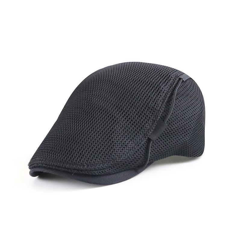 Mesh-lined breathable cap for men; versatile baseball cap; sun-protective cap for women; drawstring baseball cap adjustable чёрный