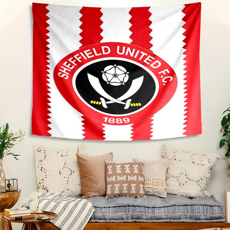 Sheffield United Tapestry Wall Hanging Room Background Cloth Home Decor Beach Mat Yoga Mat Sofa Bed Sheet