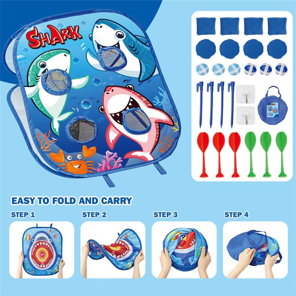 Bean Bag Game Sets Kids Bean Bag Toss Game Interactive Cornhole Board Outdoor Toys For Boy Girls School Camping Birthday