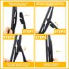 1Set Rear Windscreen Wiper Blade Wiper Arm Kit For ACURA MDX HONDA CR-V NISSAN MURANO EX35 QX50 SUBARU TRIBECA Window Wiper