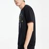 Li Ning Sports Basketball Collection T Shirts Men's Black Crew Neck Moderate Straight Fit AHSQ217-4