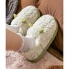 Boa Volume Flat Slippers with Ears, Women's Shoes, Shoes, Slippers, Spring, Autumn, Winter, Cold Protection, Warm, Fluffy, Fluffy, Cold Prevention,