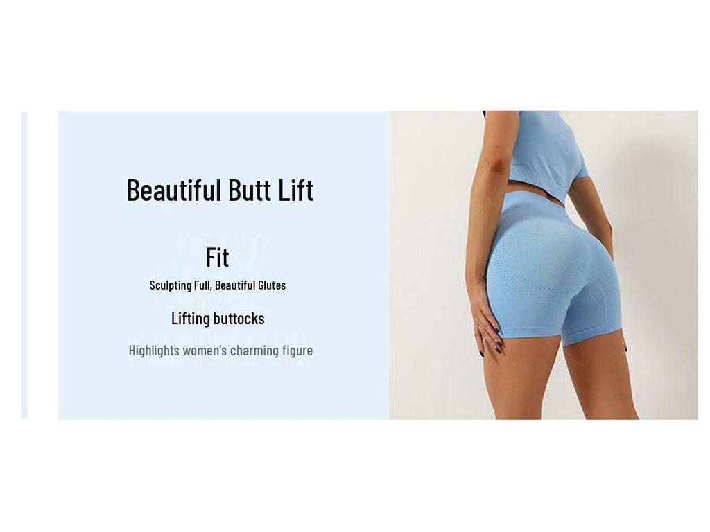 Seamless Two-Piece Racerback Tank & Shorts Yoga Set for Women