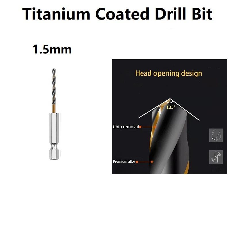 1PC Drill Bit Set Nitride Coated Cordless Screwdriver Compatible