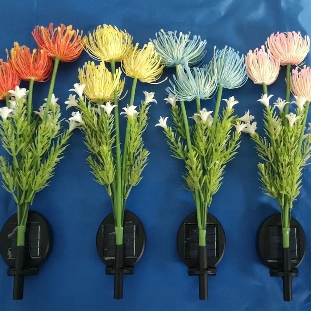 High Quality Solar LED Lights Realistic Flower LED Solar Lights Glowing Flowers Lights  Outdoor Use