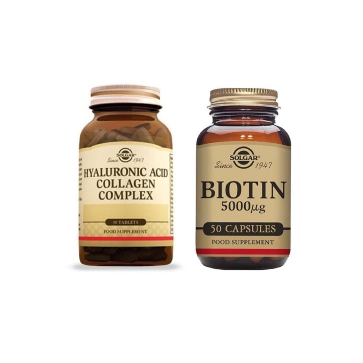 

Hyaluronic Acid Collagen Complex And Biotin 5000 Mcg