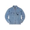 X Keith Haring Collaboration Embroidered Solid Color Denim Jacket Men Jackets Light-Blue LMT0010825DG00F