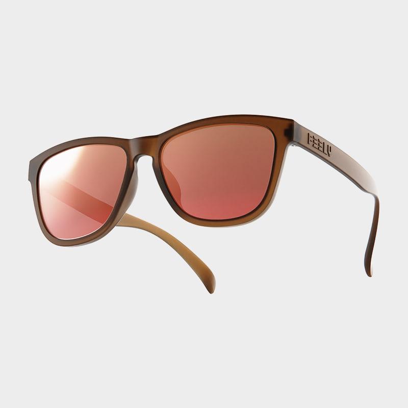 Pilli Neon Pastel Sports Sunglasses L Size (Crystal Brown Mirror)