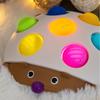Baby Montessori Soft Fidget Sensory Toy Hedgehog Simple Dimple Tactile Developing Finger Exercise Board Toy For Baby 0 36 Month
