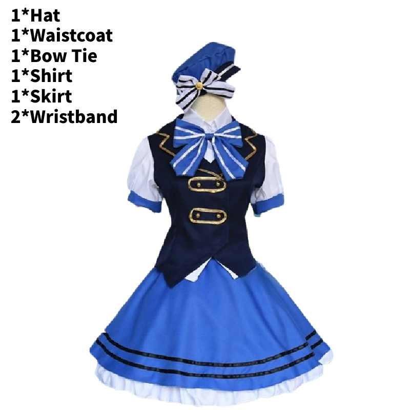

Ва Го Чумон Усаги Десука Кафуу Чино Костюм для косплея Аниме Вечеринка Хэллоуин XXL синий