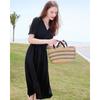 Betu Women's V-Neck Puff Sleeve Midi Dress