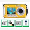 4K Underwater Camera, 64MP Autofocus, Waterproof with HD Dual Screens for Selfies