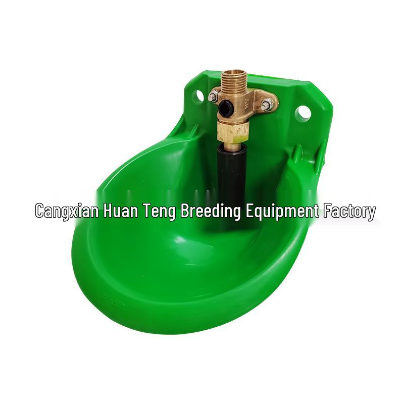 Thickened Automatic Float Ball Drinking Bowl for Cattle, Horse, and Sheep - Durable Plastic for Animal Husbandry.