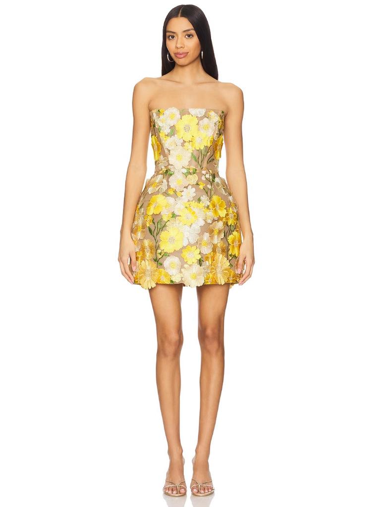 Robe de mariée européenne et américaine sexy bustier blanc broderie florale tridimensionnelle épaule dénudée jupe ajustée robe de soirée