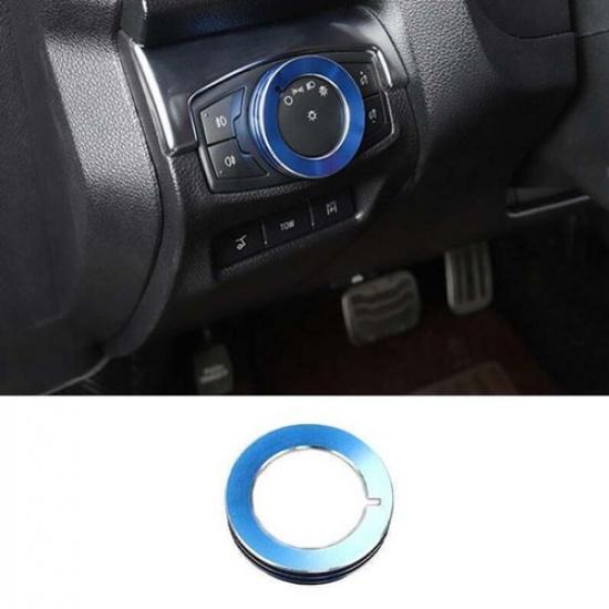 Aluminum For Ford Explorer 2011- Button Trim Blue Headlight Switch Control