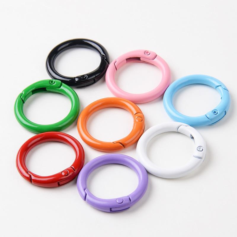 Yogodlns 10Pcs/Set 33MM High quality Plated Gate Zinc Alloy Hooks Snap Clasp Clip Bag Belt Buckle Spring O-Ring Buckles Carabiner Purses Handbags