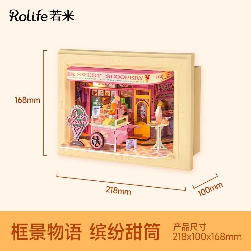 New Original Rolife Photo Frame DIY House Frame Story Miniature Scene Handmade Assembly Model Building Blocks Birthday Gift