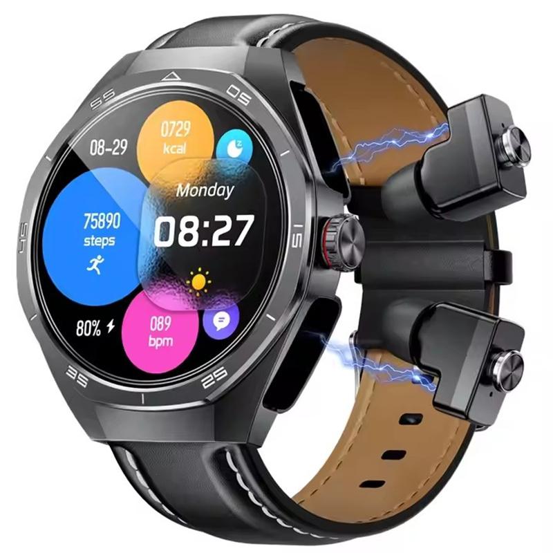 Умные часы GT97 с наушниками 2 в 1, воспроизведение музыки, Bluetooth-наушники TWS, беспроводная гарнитура, спортивный фитнес-трекер, умные часы