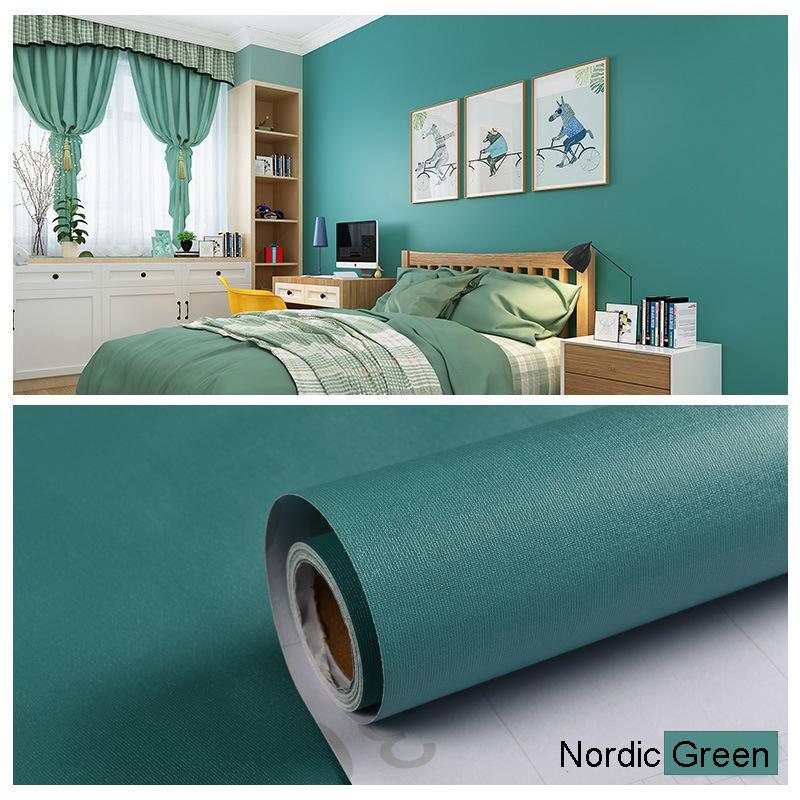 Solid Color Self-Adhesive Wall Decoration Sticker - Waterproof & Moisture-Proof, Instant Adhesive Sticker for Bedroom