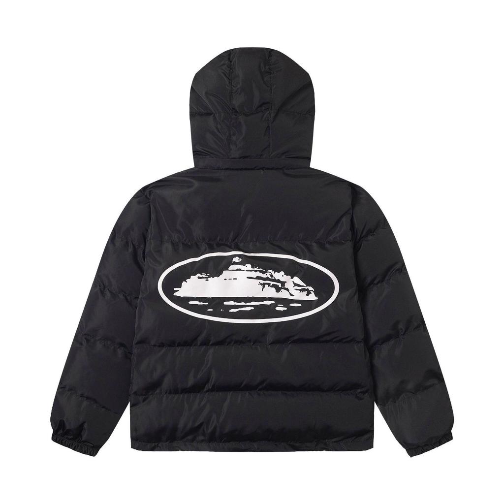 Chaqueta de Invierno Acolchada de Plumas Corteiz Alcatraz con LOGOTIPO Bordado