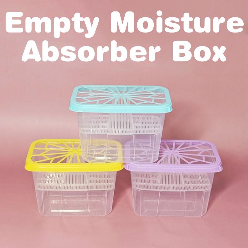 4pcs Large Capacity Moisture Absorber Box Empty Box Dehumidizer Storage Box Reusable For Wardrobes, Bathrooms, Living Rooms
