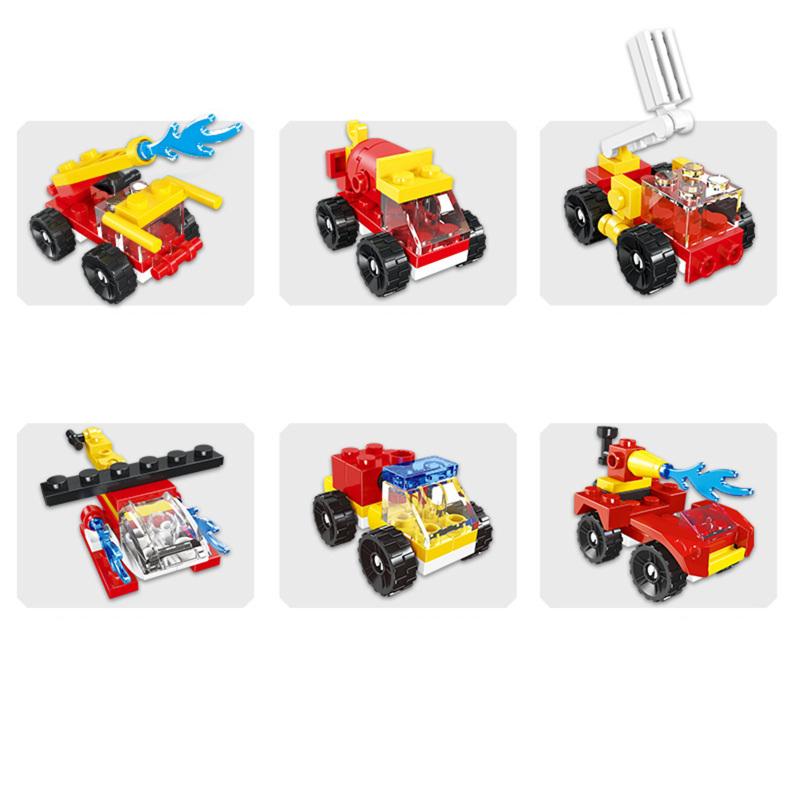 Fireline Commando Building Blocks Toys Plastic Small Particles Diy Fire-fighting Assembled Building