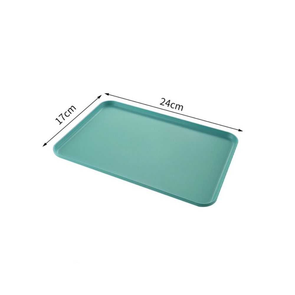 Plastic Wheat Straw Storage Tray Eco-friendly Large Capacity Service Dessert Pallet Exquisite Rectangular Serving Tray Desktop