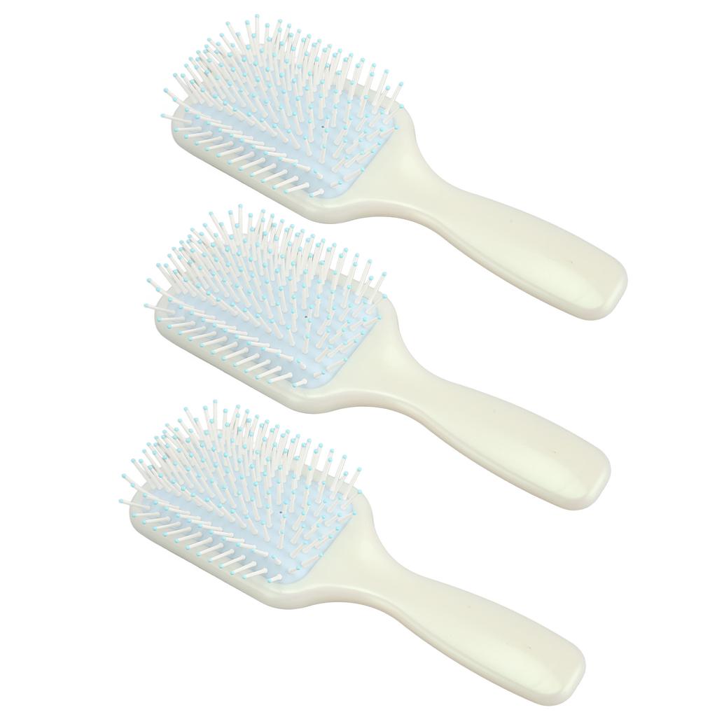 3 Stück Paddelbürste Silikon Friseur Massagegerät Tragbare Entwirrbürste für Frauen
