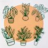 6 Stuks/Set Zonvanger Stickers Bohemen Vlinder Planten Dieren Mandala Lourts Regenboogmaker Statische Raamglas Decoratieve Film