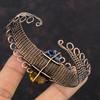 Pietersite Bangle Copper Wire Wrapped Bracelet Adjustable Cuff Bracelet Gemstone Bangle For Women Handmade Copper Wire Jewelry Gift For Her