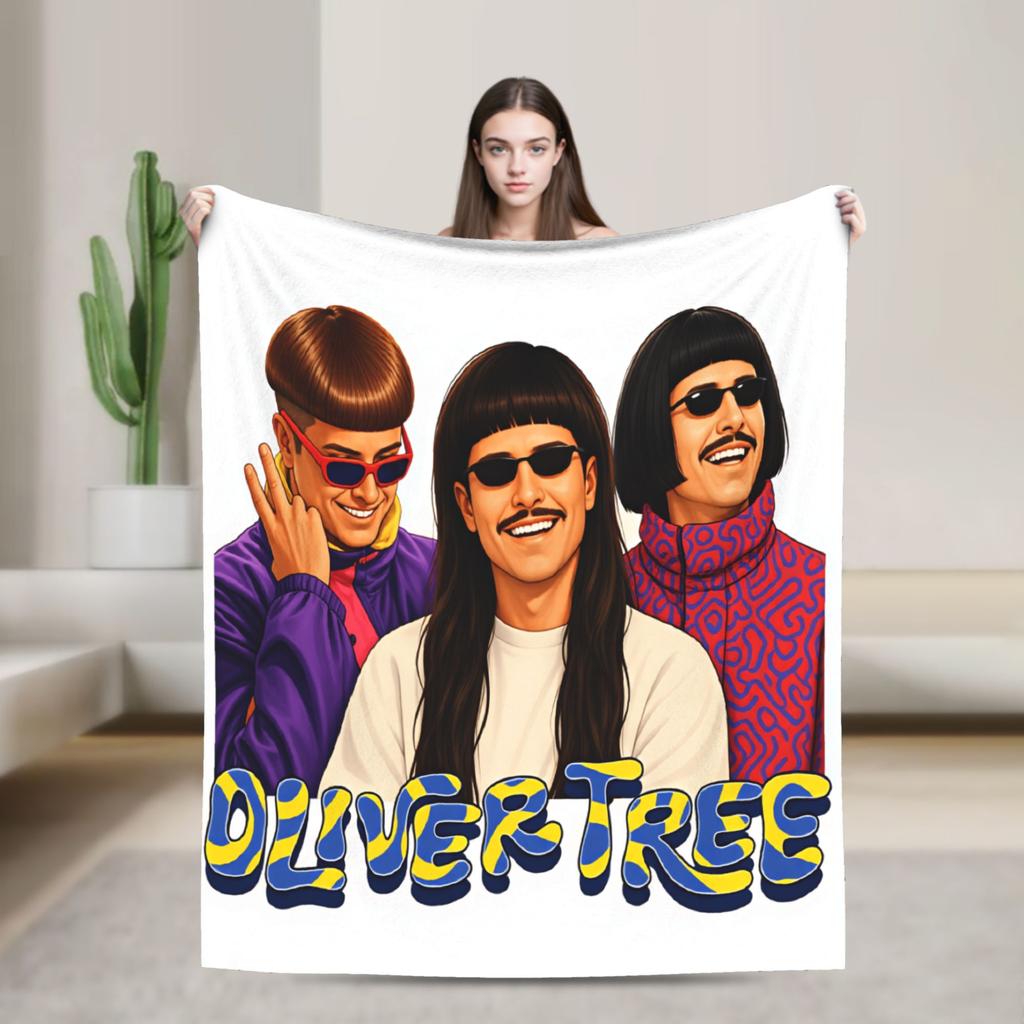 Oliver Tree Blanket Comfortable Throw Blanket Winter Kids Adults Living Room Camping Bedspread