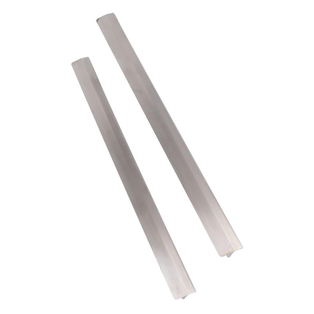 2PCS Kitchen Stove Counter Gap Cover Easy Cleaning Stainless Steel Gap Cover for Kitchen Supplies