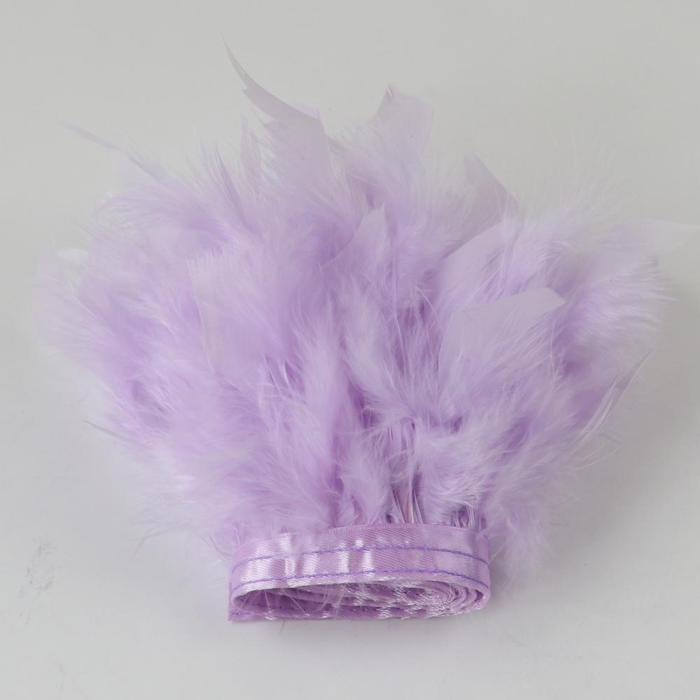 1Yard Natural Turkey Feathers Trim 10-15Cm Fluffy Feather Ribbon For Crafts Accessories Wedding Party Clothing Sewing Decoration