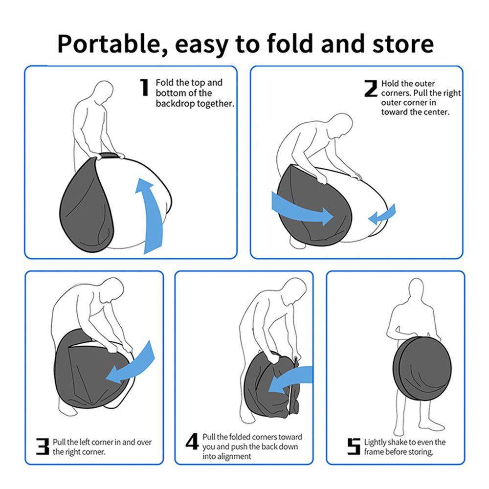 2 In 1 Collapsible Portable Reflector Blue Green Screen Chromakey Background Board Photo Studio Photography Accessories Kit