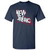 New Orleans Basketball State Outline Unisex T-Shirt - Navy