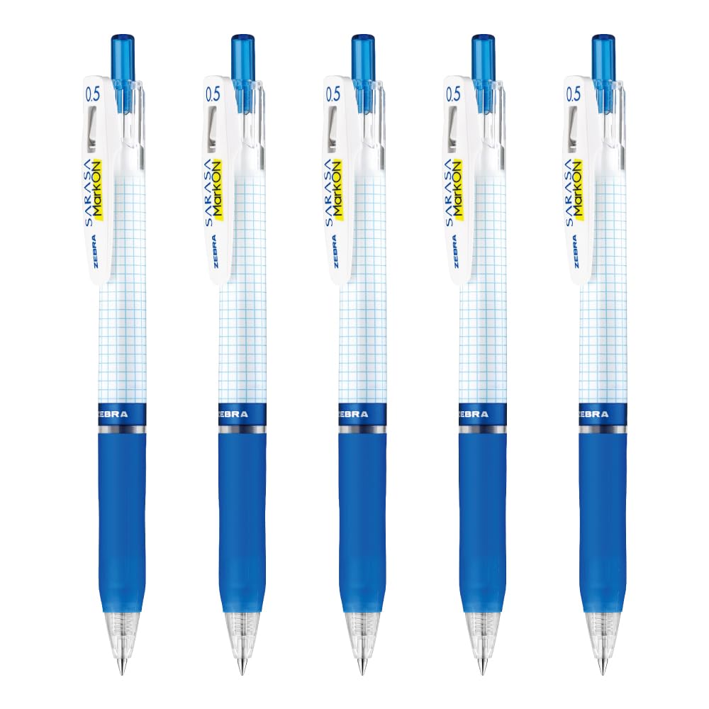 

Zebra Gel Ballpoint Pen Sarasa Markon Blue Set of 5 0.5mm P-JJ77-BL5-AZ