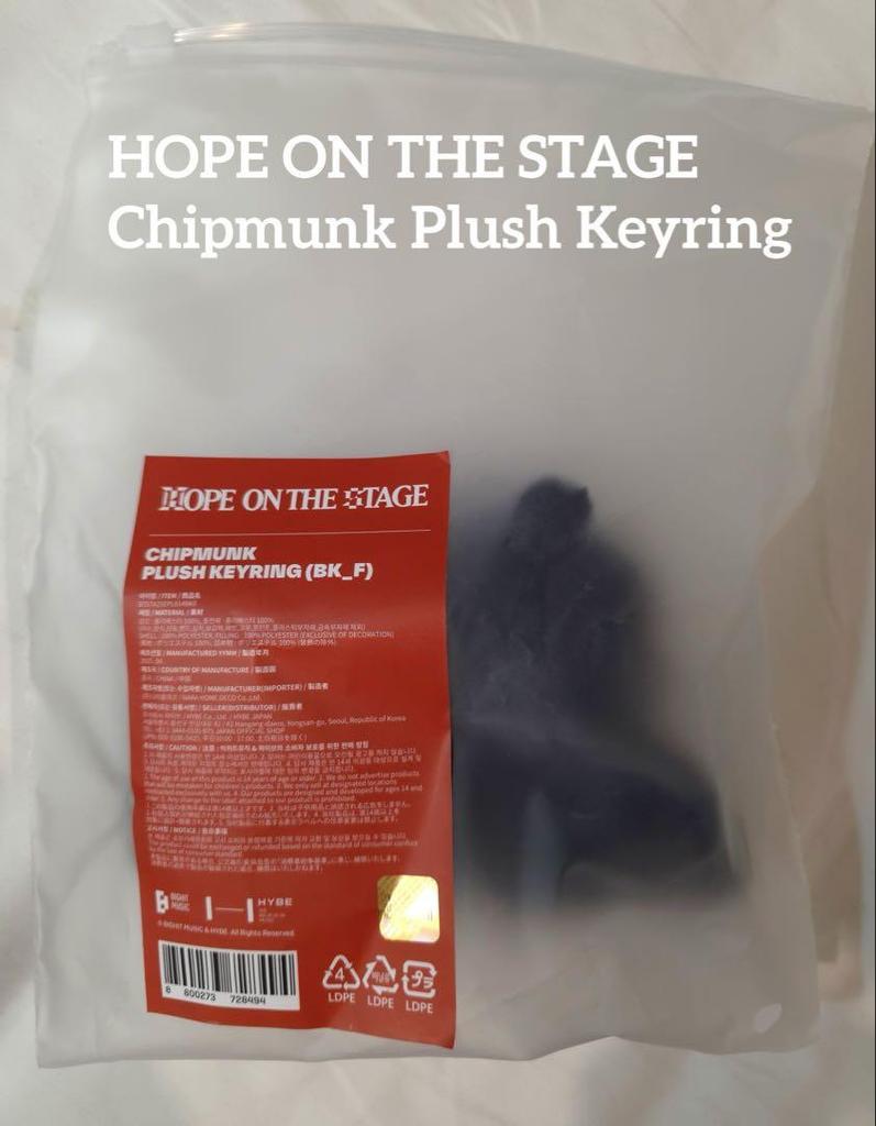 [USED] j-hope HOPE ON THE STAGE Squirrel Key Ring Hobby