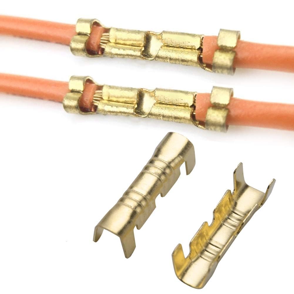 Aninako Crimp-Anschluss Gerade Linie Anschluss Verdrahtungsverarbeitung Einfache Bedienung Crimp-Anschluss DIY Set mit 100