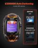 Welding Helmet Auto Darkening, 93 X 43 Mm True Color Welding Hood, Solar-Powered Welder Mask 2 Arc Sensors, Shade 4/9-13 for TIG MIG ARC Weld Grinding