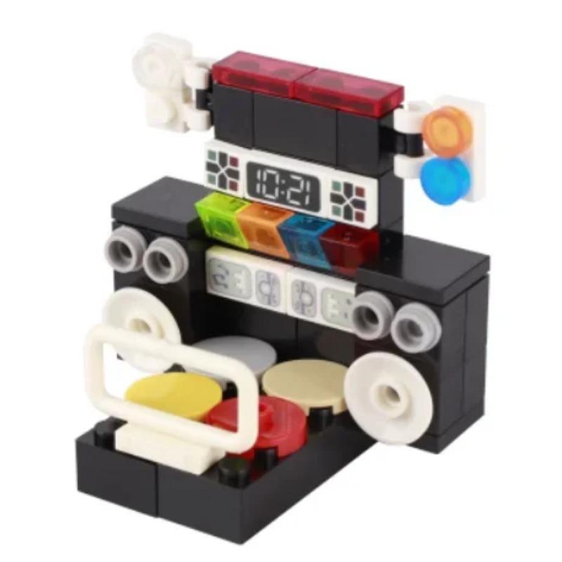 Bausteine Bedruckte Steine Meeresfrüchte Gemüse Eis Expresspaket Computersteuerung Weihnachts- Halloween-Geschenke MOC