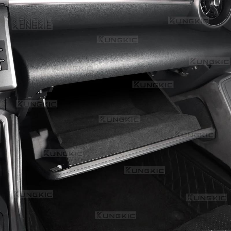 Suede Sticker For Subaru ZD8 BRZ Toyota ZN8 GR86 2021 2022 2023 2024 2025 2026 Car Passenger Storage Cabinet Decor Interior Trim.