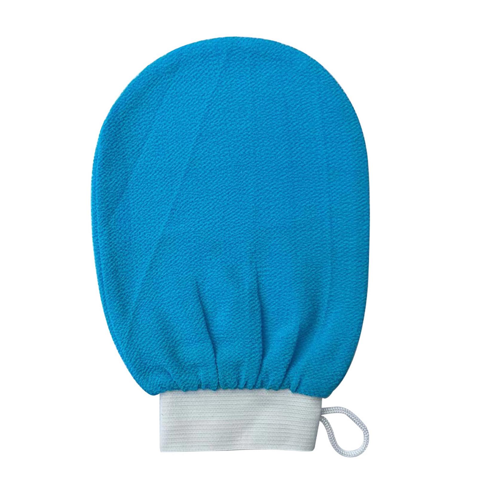 

Отшелушивающая перчатка Moroccan Kessa Scrub Отшелушивающие перчатки Premium Scrub Wash Mitt Body Skincare at Home Shower or Bath синий