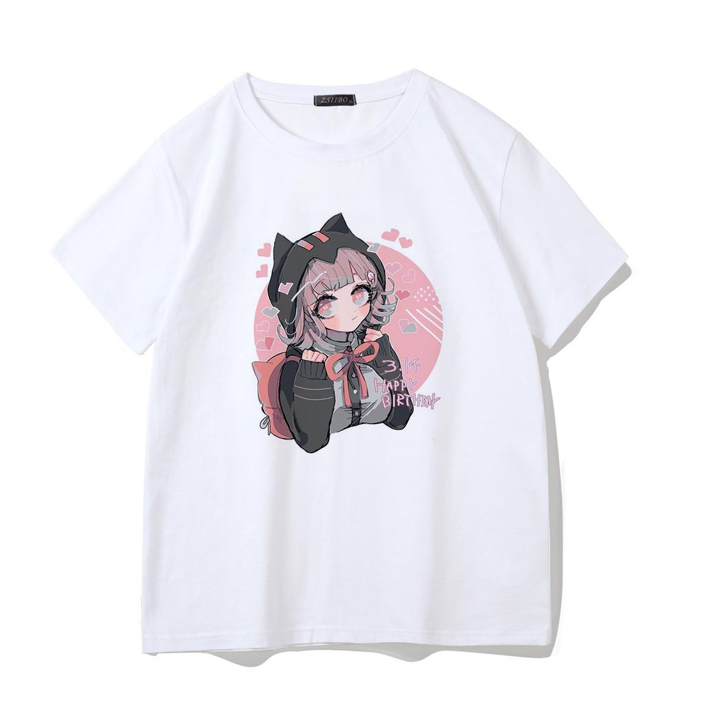 Women T-Shirt Japanese Cartoon Short-Sleeved T-Shirts Kawaii Anime Casual Ulzzang Harajuku Summer Oversized T Shirts Female Tops